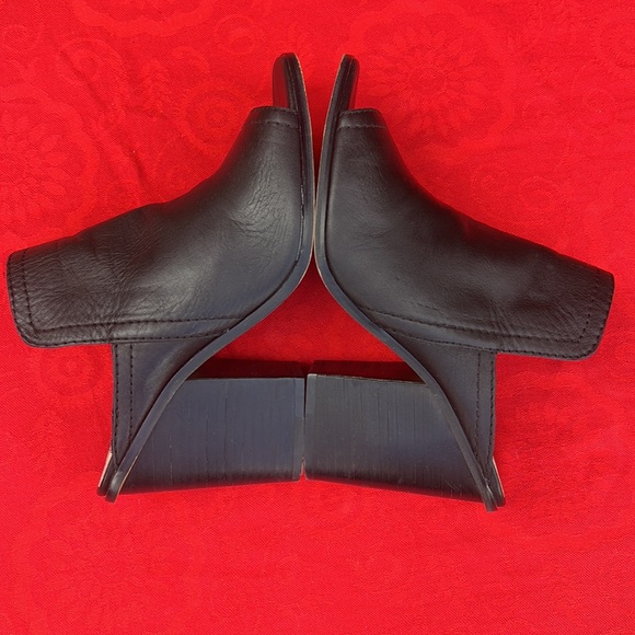 1. STATE Buttery Soft Black Leather Open Toe Chunky Block Heeled Mules - Picture 12 of 17